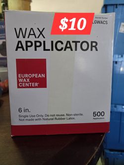  $10 500 Piece Wax Applicators