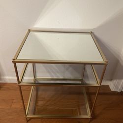 West elm nightstand side table mid-century