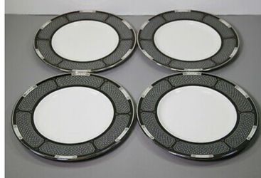 Lennox Hancock Platinum White Set of (4) For Accent Salad Plates