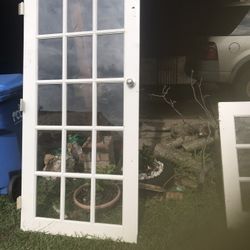 Puerta Vidrio Y Madera 79/5 X31/5