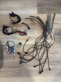 12 Pc LED Color RGB Accent Light Kit