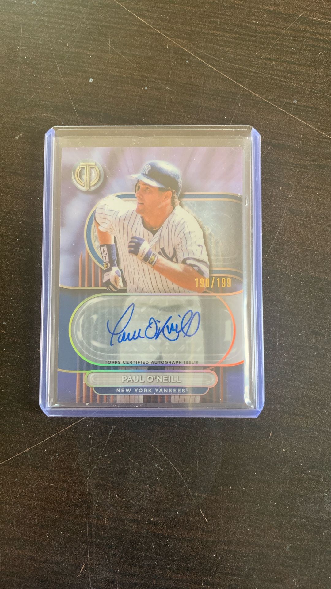 Paul O’Neil MLB Autographed Trading Card