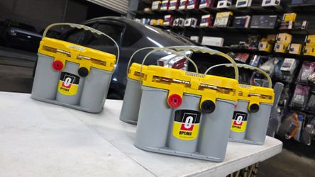 Optima Yellow AGM Side Post, Top Post Battery Group Size 34/78 - YEL34/78