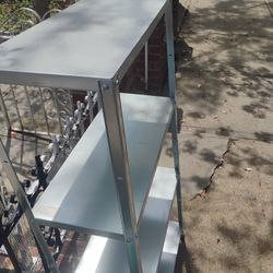 4 Tier Stainless Steel Garage Shelves (Light But Strong )
