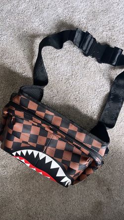 Spray ground brown crossbody bag