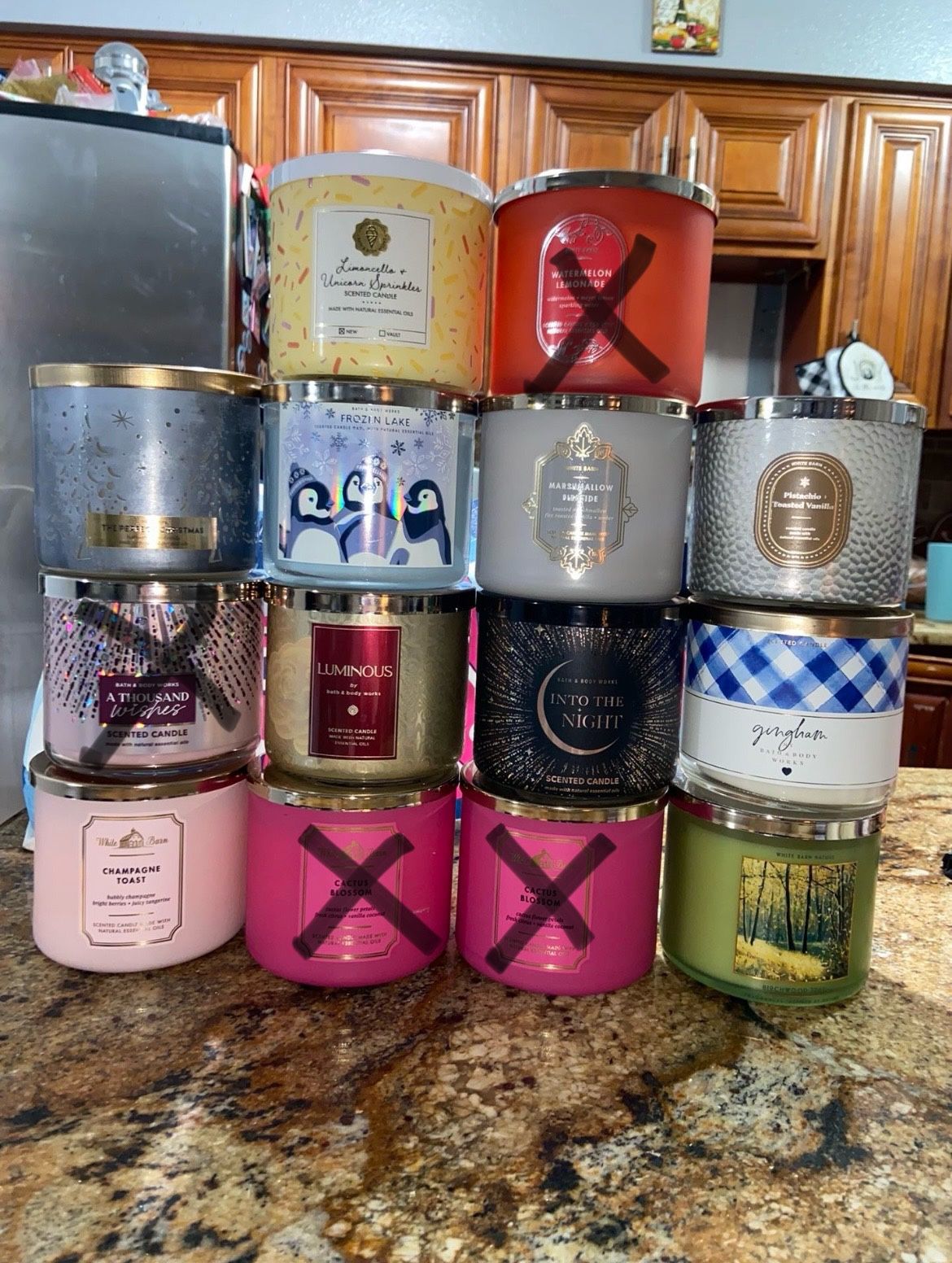 3 Wick Candles $20 Each Firm