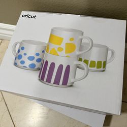 Cricut® Stackable Ceramic Mug Blank, White - 10 oz/300 ml (4 ct), 10 oz