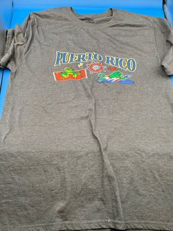 Fruit of the loom select men’s L gray Puerto Rico tee