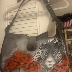 Hand Painted Anuschka Designer handbag