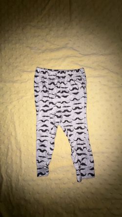 Kids Mustache Print Leggings