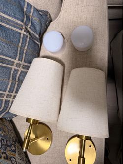 Modern Wireless Wall Sconces – Set of 2 – Rechargeable/Battery Operated