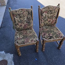 Twin Vintage European Chairs