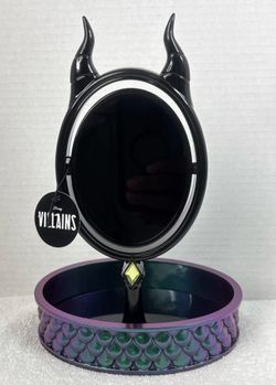 NEW Bath & Body Works Disney Villains Maleficent Vanity Tray Mirror Halloween
