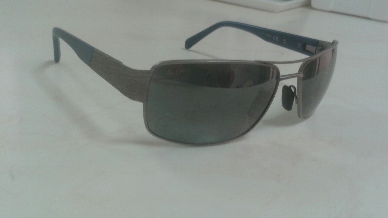 Polarized MAUI JIM Sunglasses OHIA MJ 703 14A Silver Blue Frame