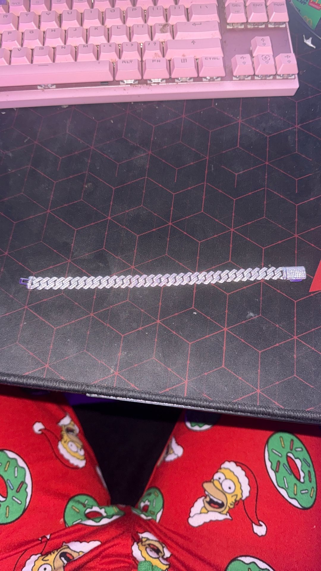 vvs Moissanite cuban braclet (pass diamond tester) 