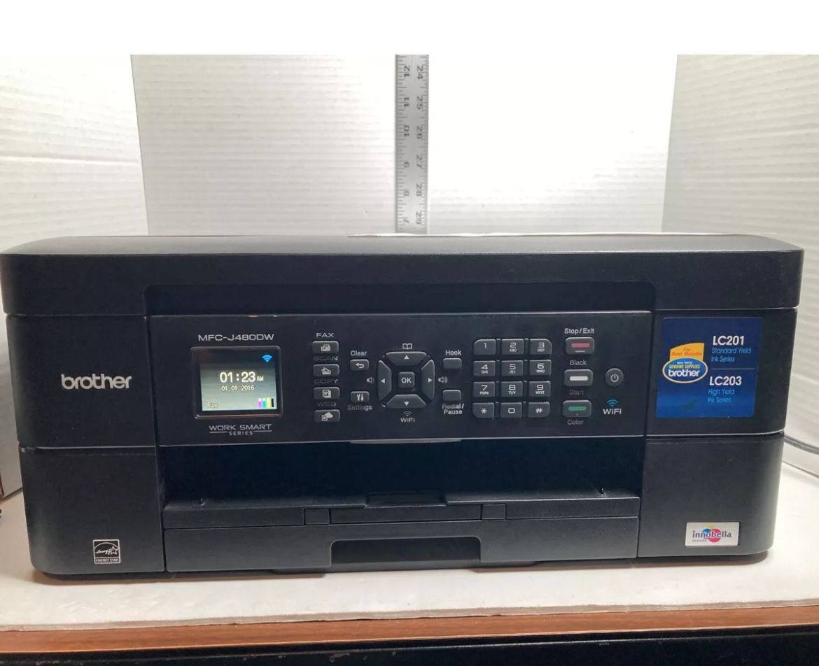 Brother MFC-J480DW All in One Inkjet Printer Scanner Copier Working