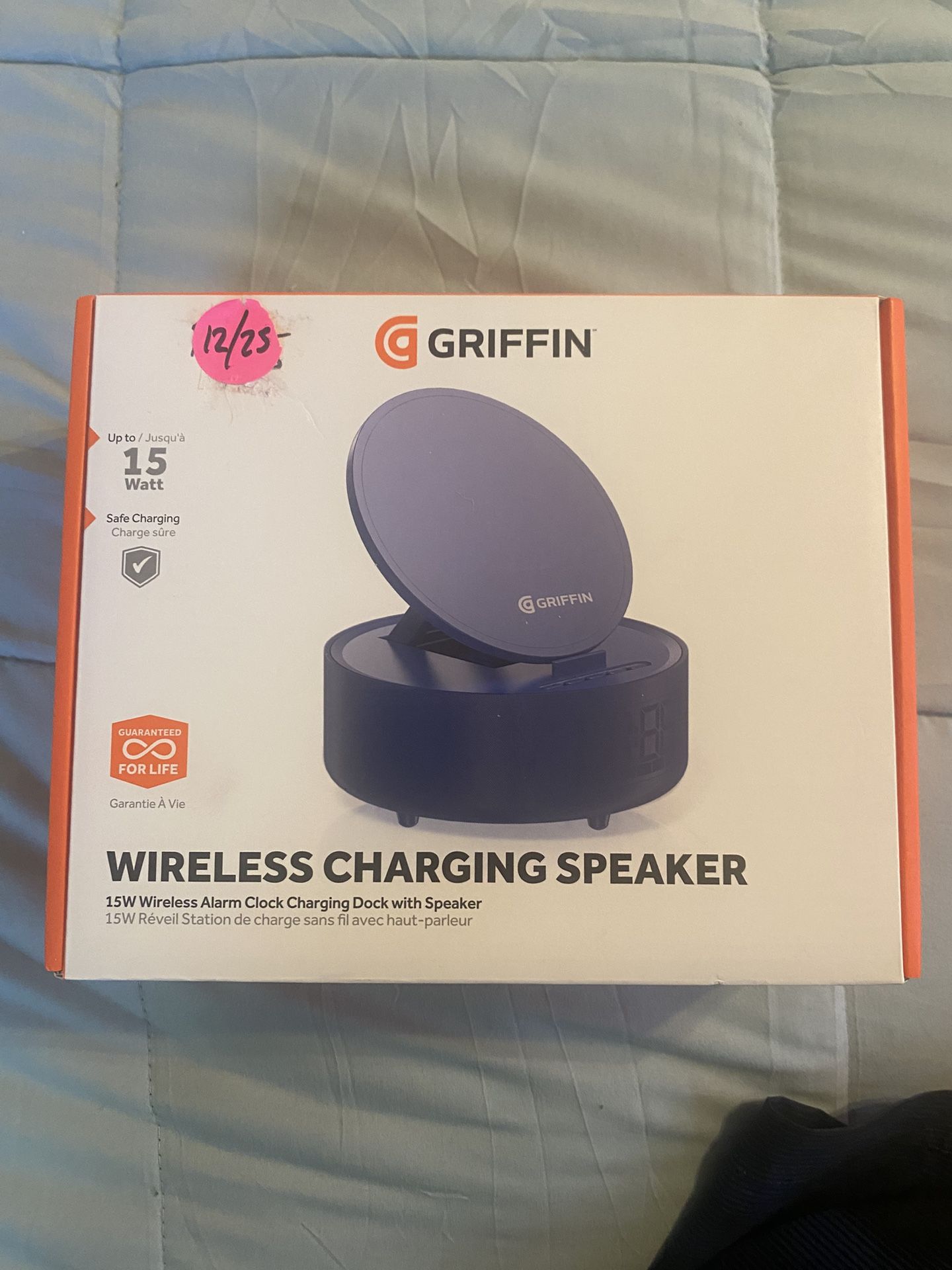 Wireless Bluetooth Charging Speaker with Alarm Clock and Mood Light