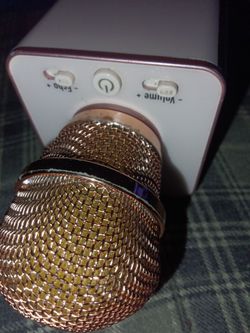 Bluetooth microphone with speaker