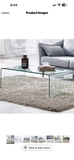 Acrylic Waterfall coffee table