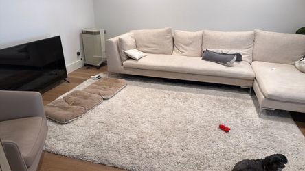 IKEA off white rug