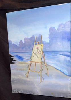 Student artwork. hand-painted.