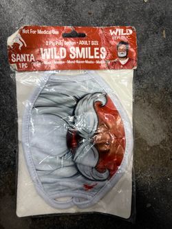 Wild Republic Wild Smiles Santa Face Mask