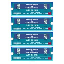 Los Angeles Angels vs. Seattle Mariners Baseball Tickets For FOUR July 26th