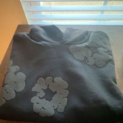 Black Denim Tear Hoodie