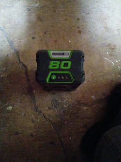 Green works 80v Battery