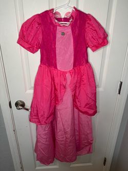 Princess peaches  Mario Bros dress Halloween costume 6-8