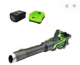 Greenworks - 80-Volt 750 CFM Cordless Handheld Blower (1 x 2.5Ah Battery and 1 x Charger) - Green