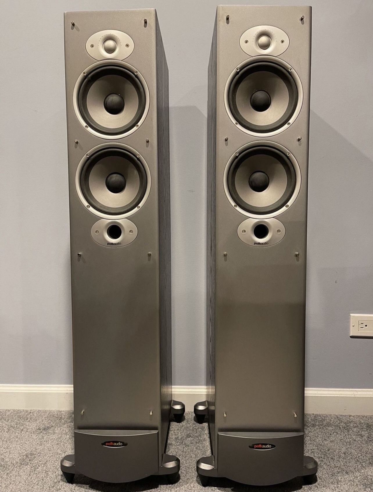 Pair Of Vintage Polk Audio Loud Speakers