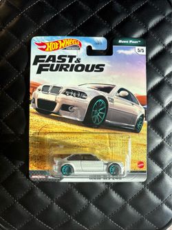 2021 Hot Wheels Premium Fast & Furious-Euro Fast 5/5 BMW M3 E46 White