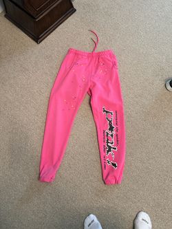 Pink sp5der sweats