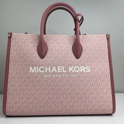 Pink Michael Kors Tote Bag