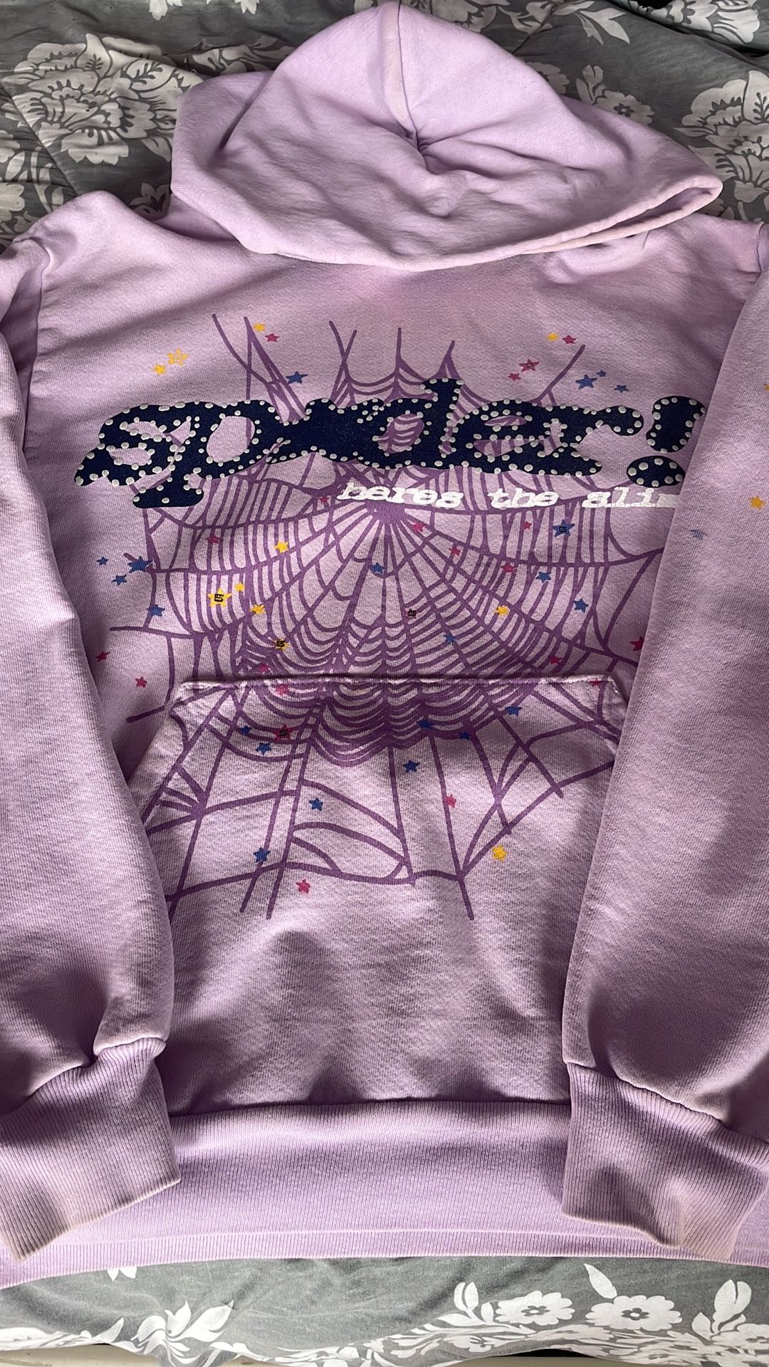 Purple Spider Graphic Hoodie
