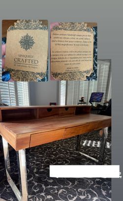 Teak Wood Desk 53x24