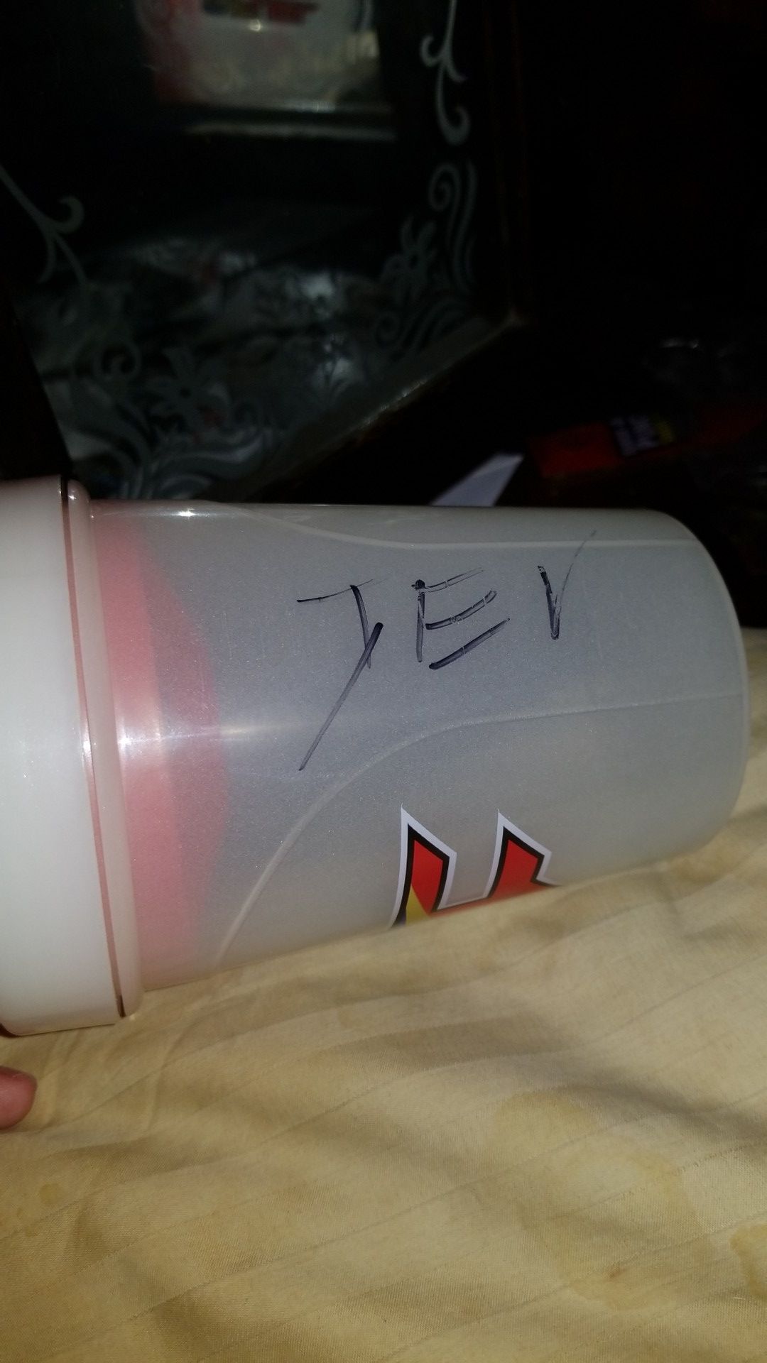Shaker cup signed by faze jev