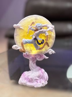 One Piece Gear 5 Luffy Sun God Nika 15cm Figure with Lights