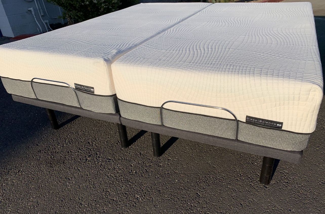 Sleep Science Adjustable Bed ! Split Cal King Bed ! California King Size Bed ! Movable Bed ! Motorized Bed ! Free Delivery