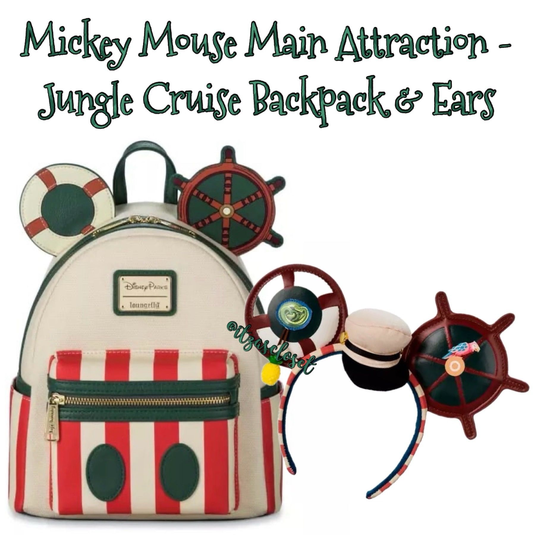 Disney Loungefly Mickey Mouse Main Attraction Jungle Cruise  display picture 2