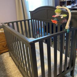 Charcoal Gray Crib