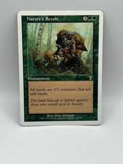MTG 7th Edition Nature’s Revolt Enchantment Card