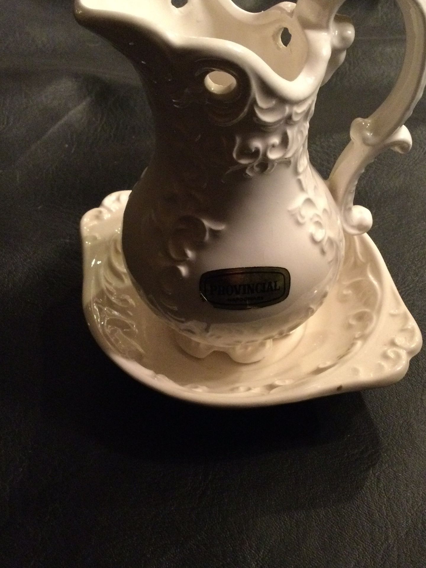 Napco Provincial White Small Pitcher And Basin Bowel