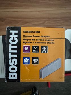 Bostitch SX50357/8G Narrow Crown Staples 5000ct