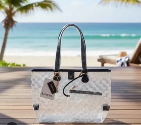 NIB BEBE Caitlin clear tote