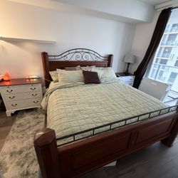 MAHOGANY KING BED SET