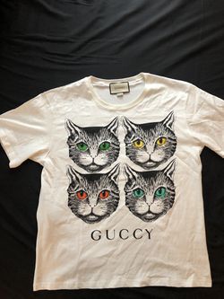 GUCCI Mystic Cats T Shirt with "GUCCY" logo Men's for Sale in Boston, MA -