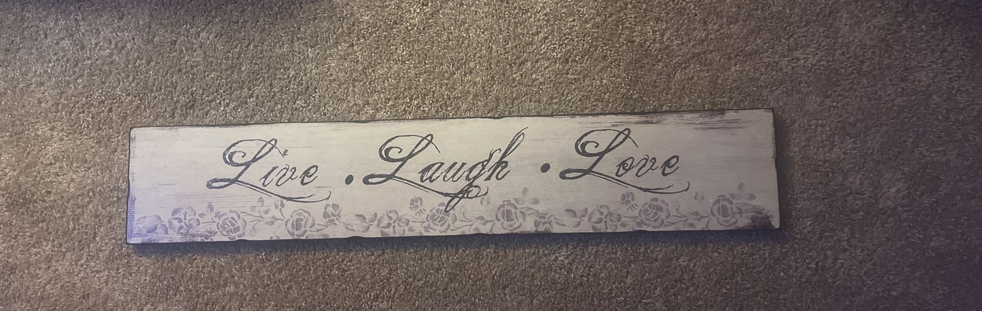 Wooden Sign - live laugh love