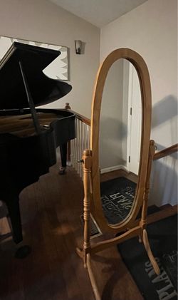 Wooden Free Standing Floor Mirror